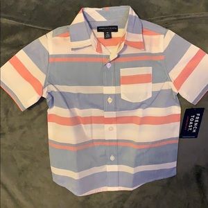 NWT French Toast Woven Poplin Shirt 4T